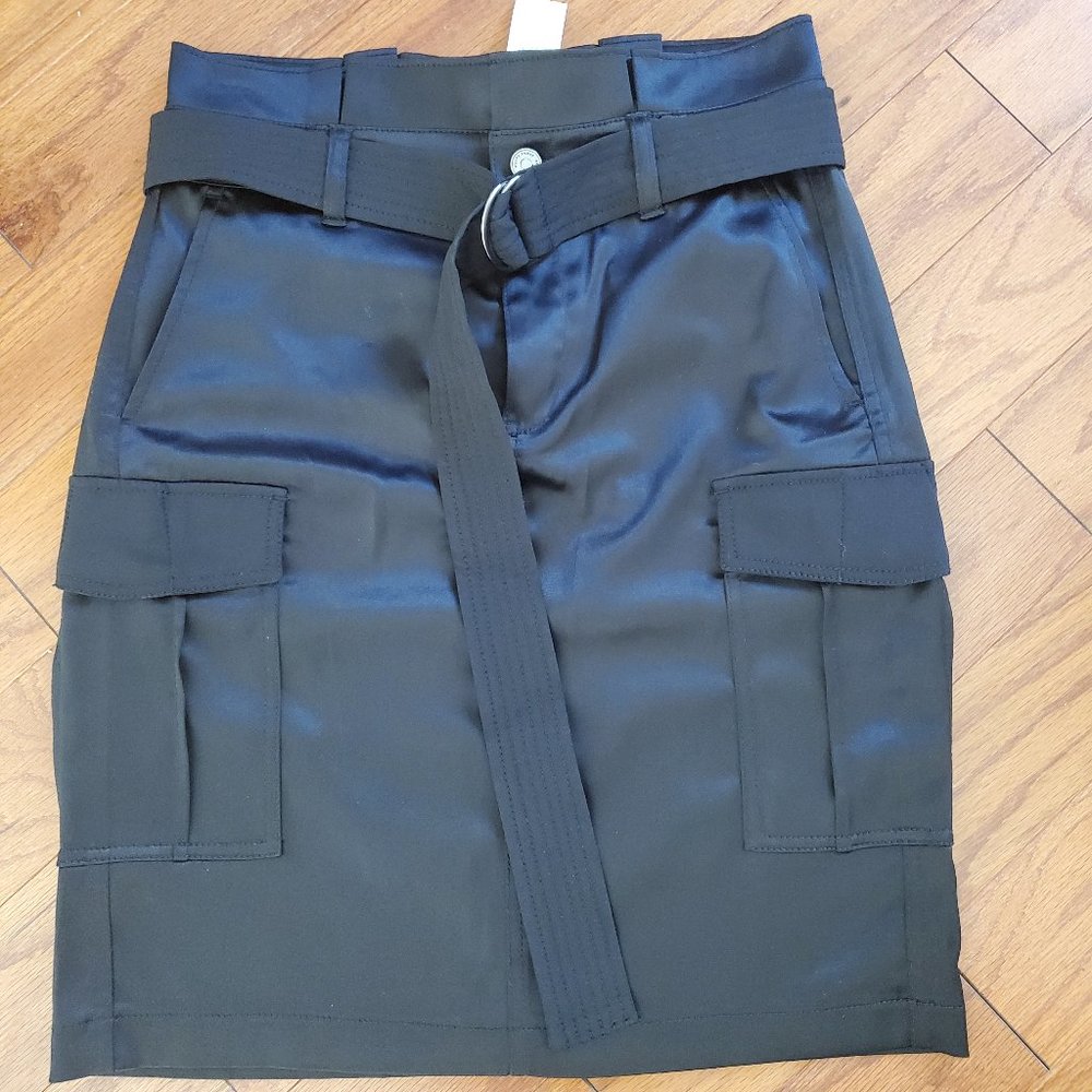 WHBM - Sz0 - Black Utility Skirt
